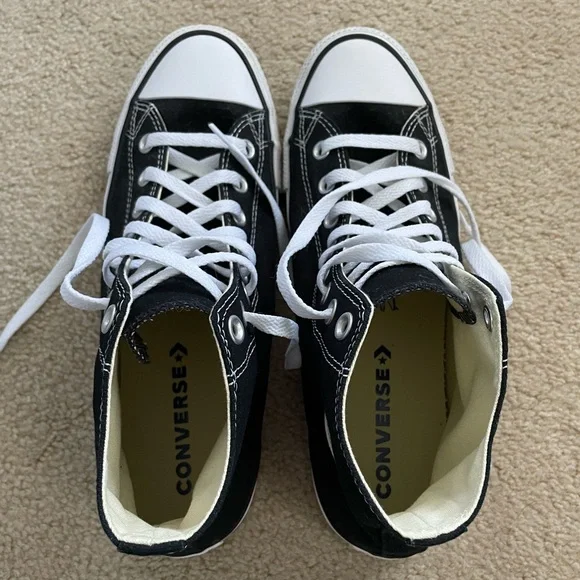 Chuck Taylor All Star Canvas Black Uni-Sex High Top Shoe Converse Women’s 11 - Picture 7 of 8